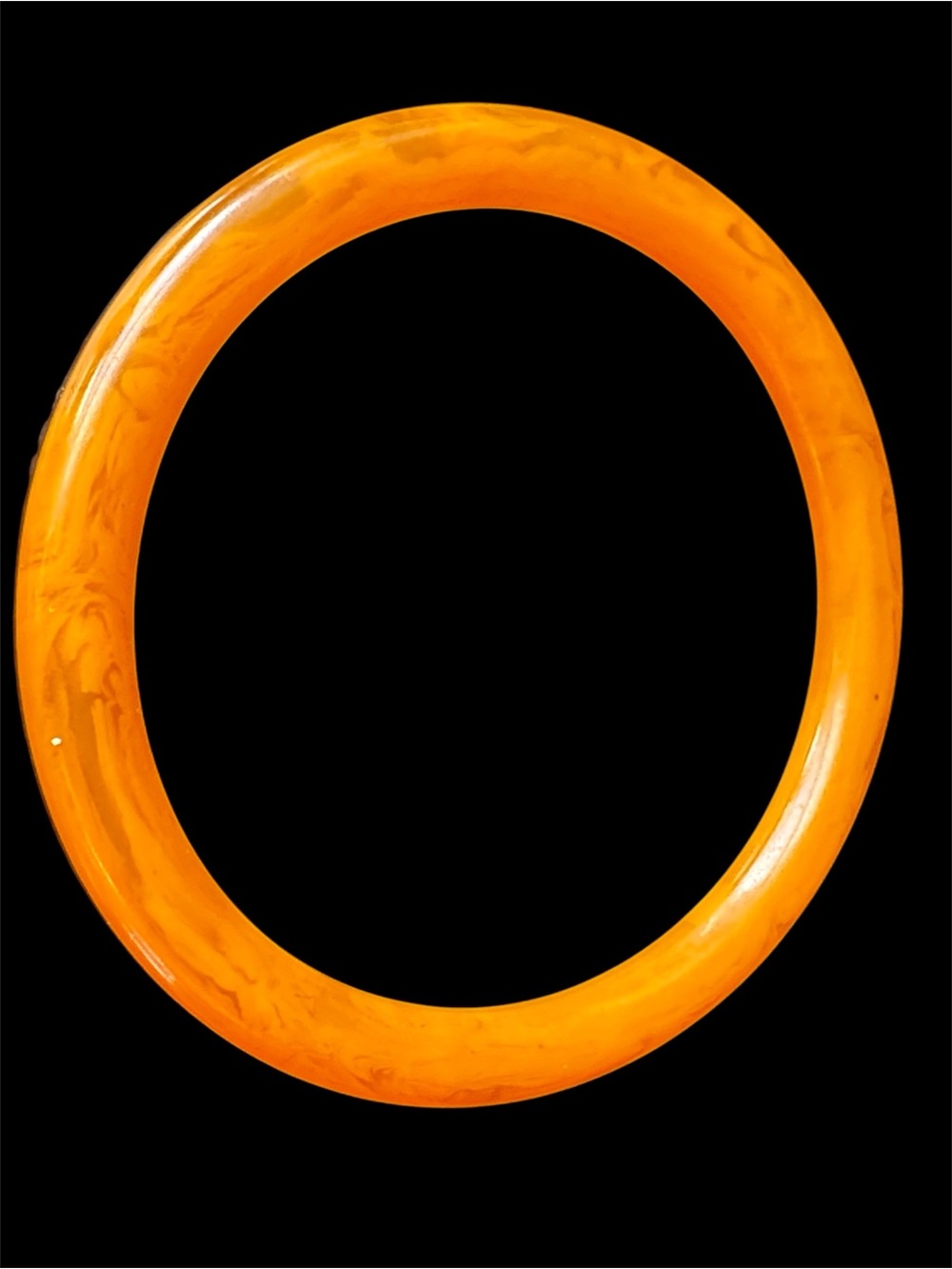 Yellow Mustard Bakelite Bangle Bracelet